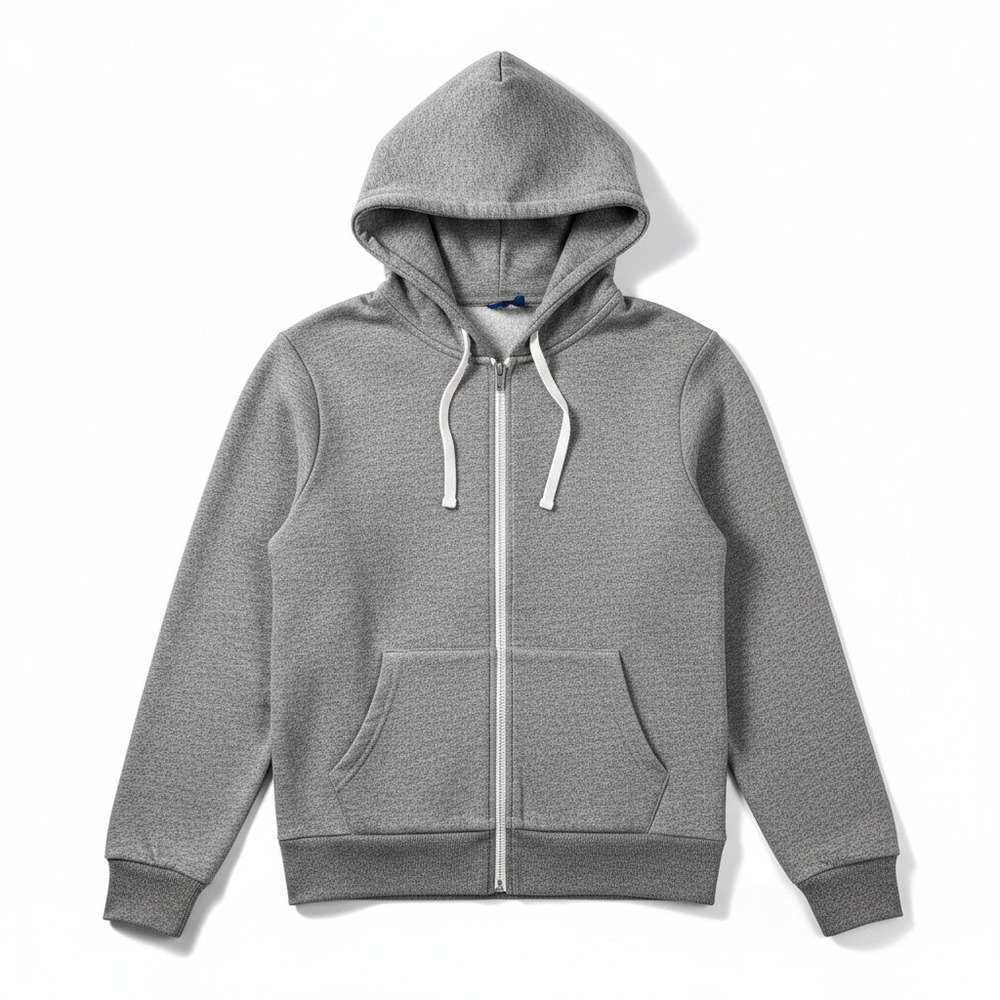 H&M Divided Mens Full Zip Hoodie Gray S Athleisure Sporty Minimalist Casual Gym